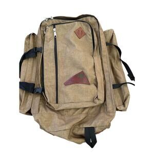 Vintage Mountain Equipment Inc MEI Tan Trails Hiking Camping Backpack